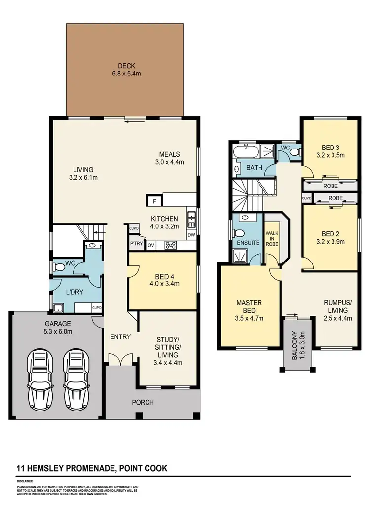 Floorplan of Homely house listing, 11 Hemsley Promenade, Point Cook VIC 3030