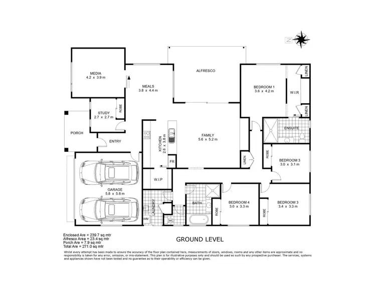 Floorplan of Homely house listing, 68 Webcke Crescent, Kleinton QLD 4352