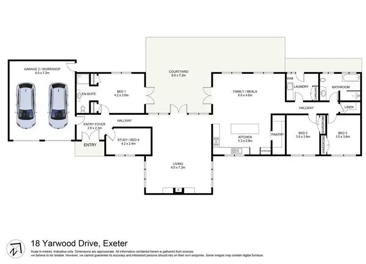 Floorplan of Homely house listing, 18 Yarwood Drive, Exeter NSW 2579