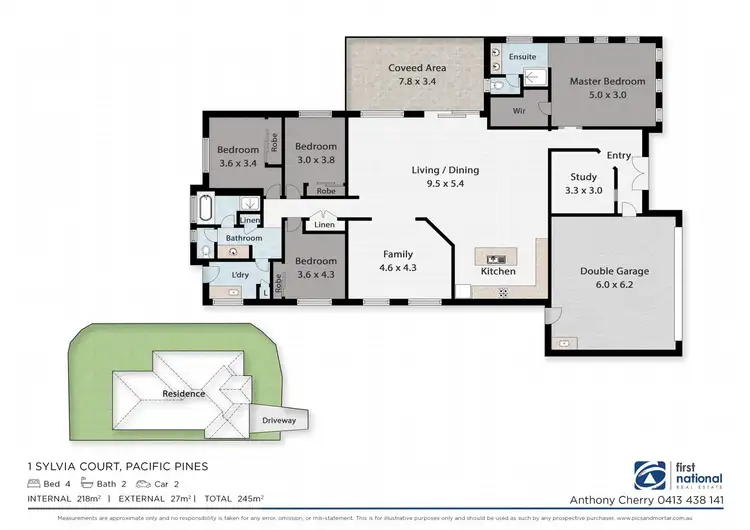 Floorplan of Homely house listing, 1 SYLVIA CLOSE, Pacific Pines QLD 4211