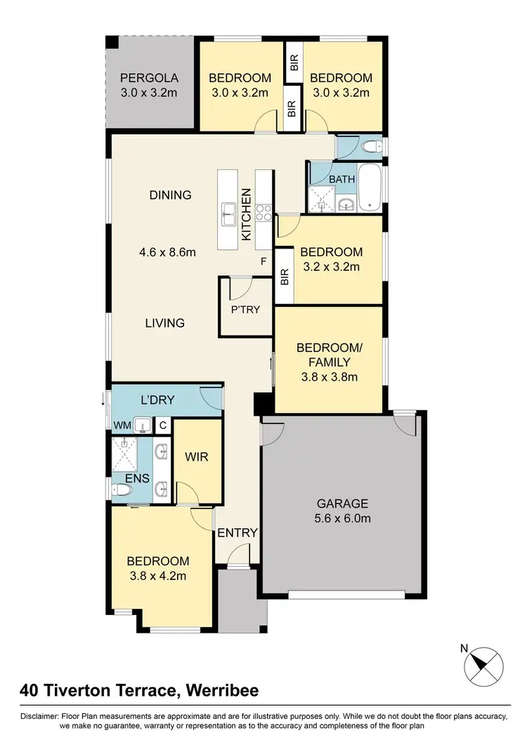Floorplan of Homely house listing, 40 Tiverton Terrace, Werribee VIC 3030