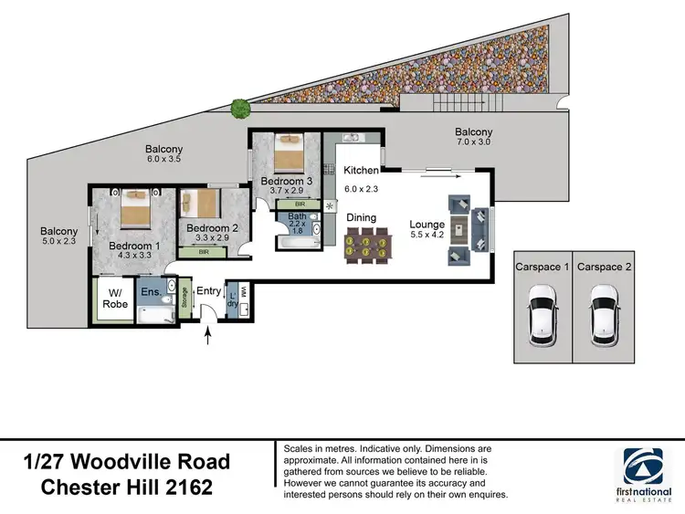 Floorplan of Homely unit listing, 1/27 Woodville Road, Chester Hill NSW 2162