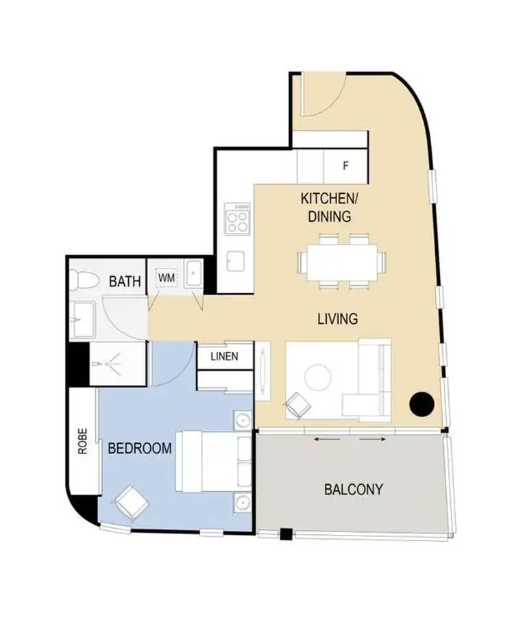 Floorplan of Homely apartment listing, 803/770 Hunter Street, Newcastle West NSW 2302