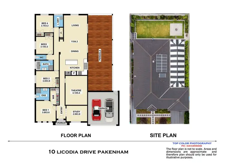 Floorplan of Homely house listing, 10 Licodia Drive, Pakenham VIC 3810