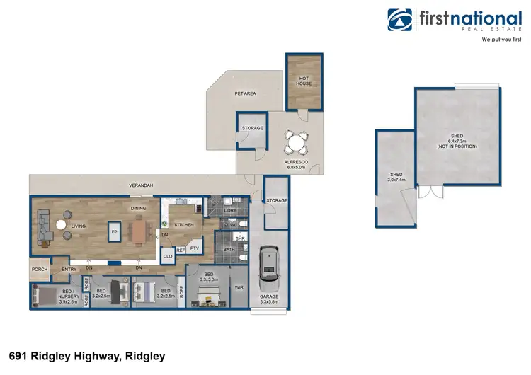 Floorplan of Homely house listing, 691 Ridgley Highway, Ridgley TAS 7321