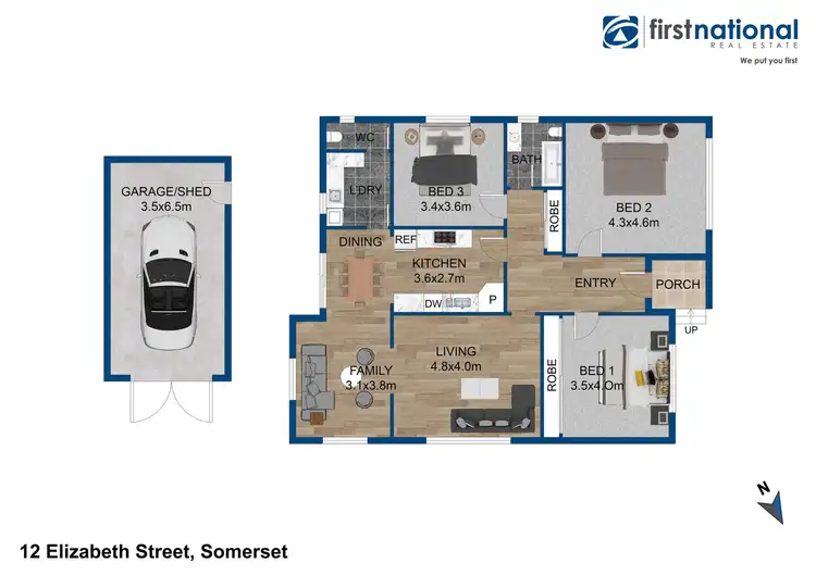 Floorplan of Homely house listing, 12 Elizabeth Street, Somerset TAS 7322