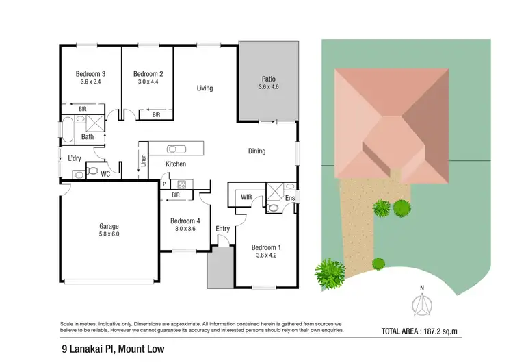 Floorplan of Homely house listing, 9 Lanikai Place, Mount Low QLD 4818