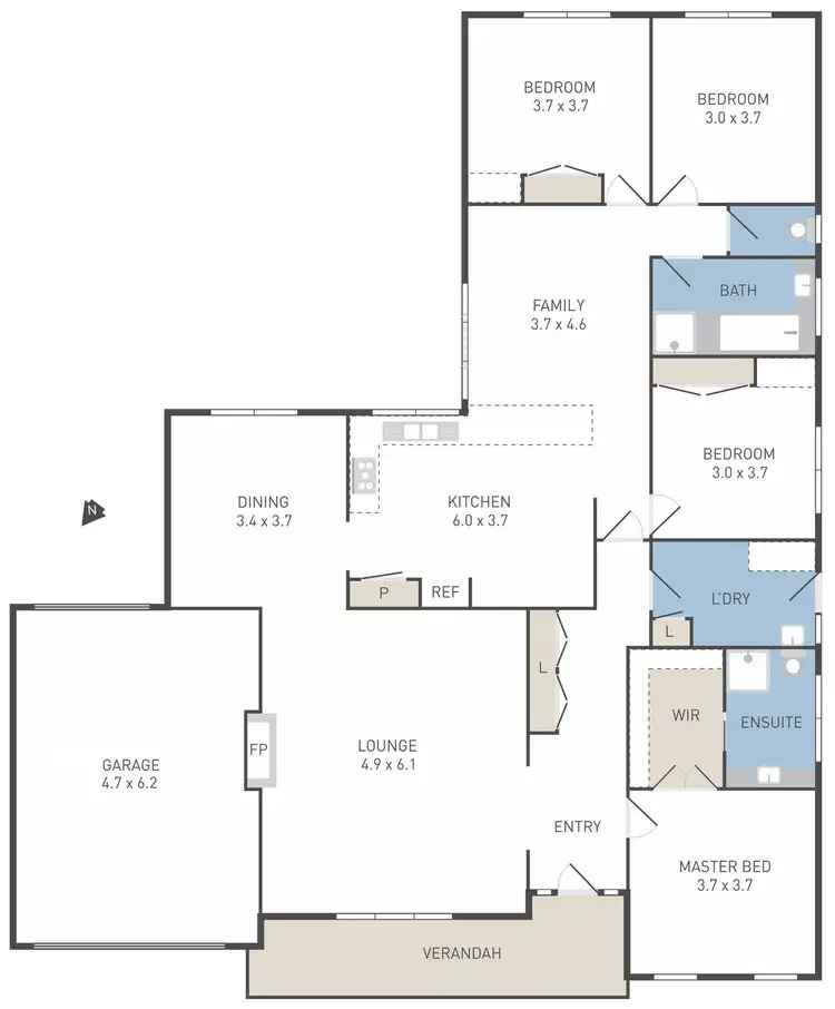 Floorplan of Homely house listing, 32 Tyrone Street, Werribee VIC 3030