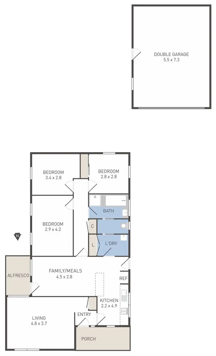 Floorplan of Homely house listing, 33 Dalton Street, Sunshine West VIC 3020