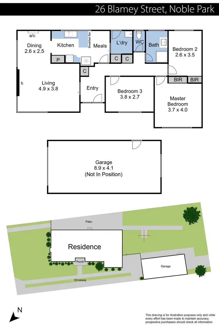 Floorplan of Homely house listing, 26 Blamey Street, Noble Park VIC 3174