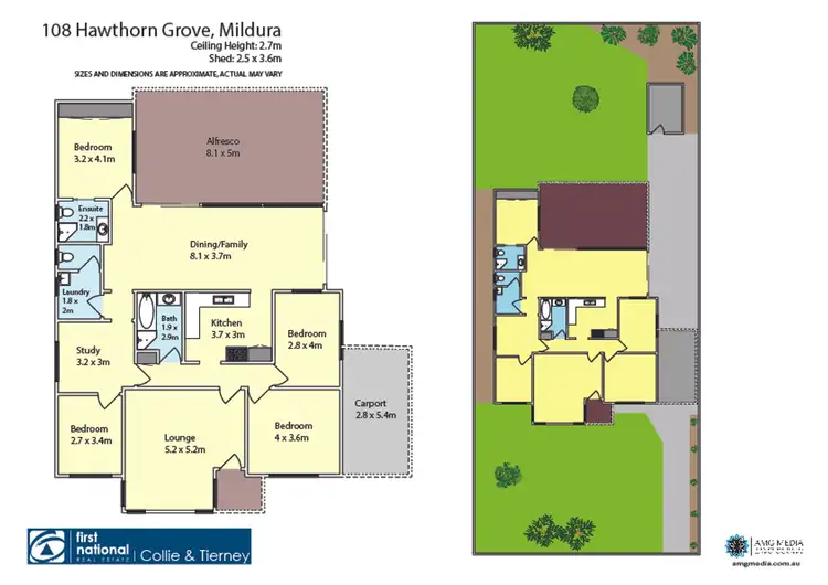 Floorplan of Homely house listing, 108 Hawthorn Grove, Mildura VIC 3500