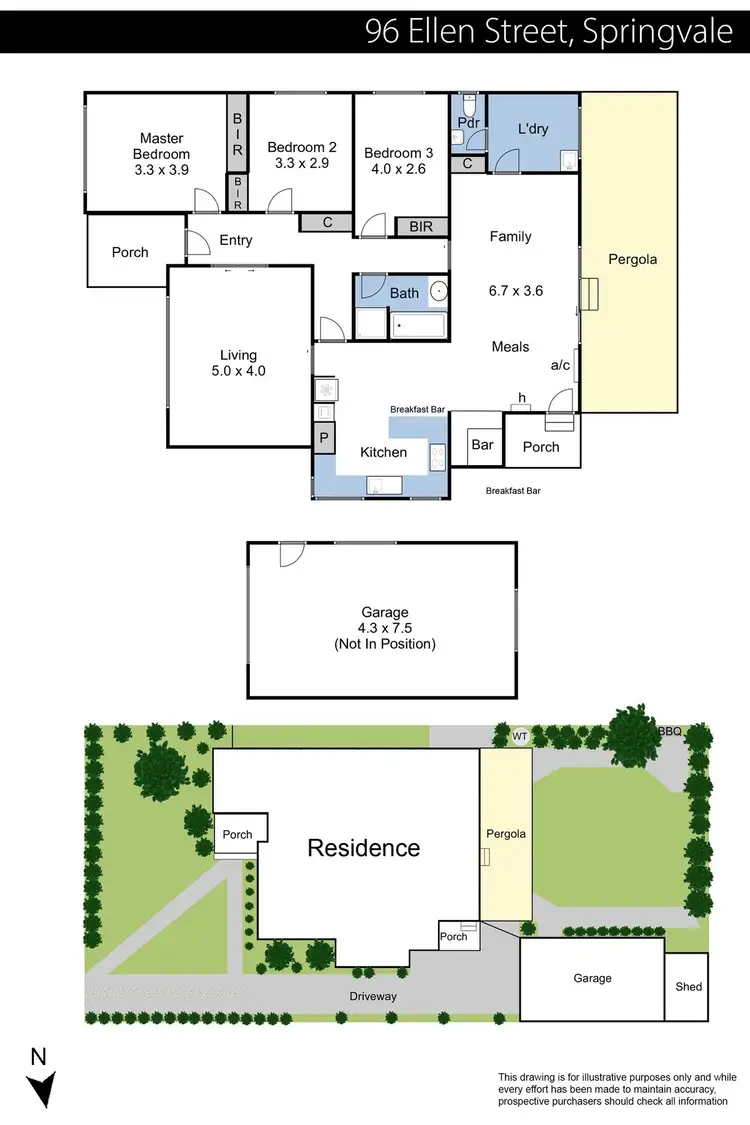 Floorplan of Homely house listing, 96 Ellen Street, Springvale VIC 3171