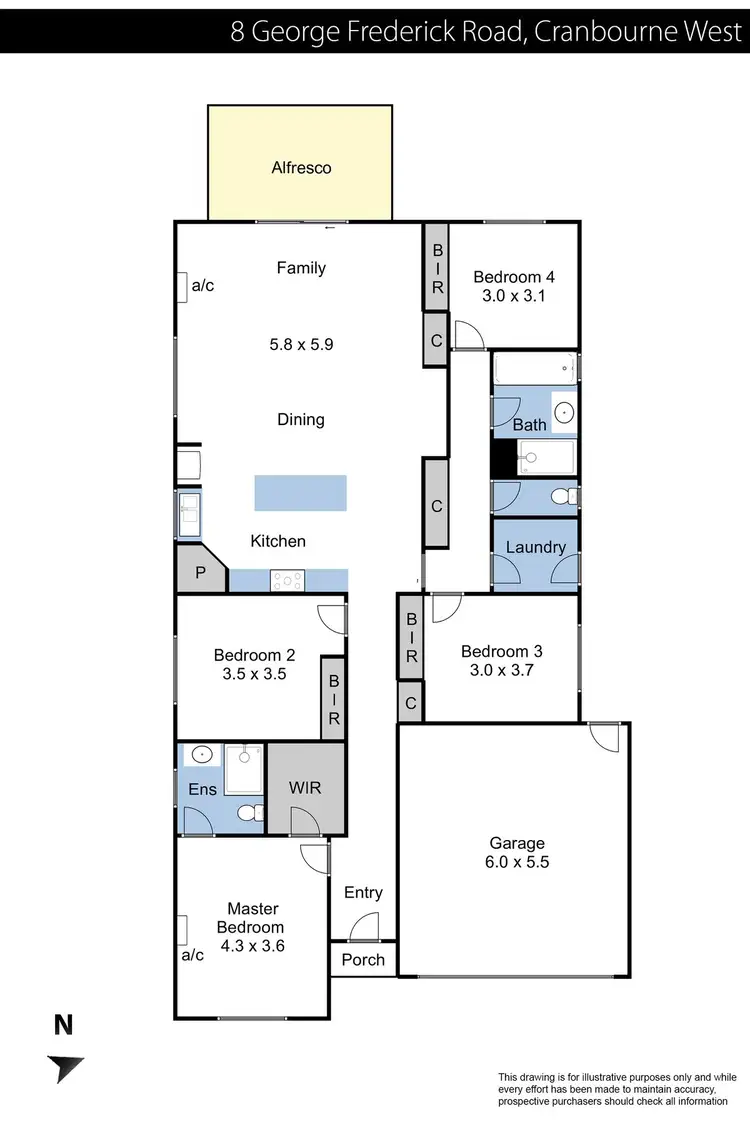 Floorplan of Homely house listing, 8 George Frederick Road, Cranbourne West VIC 3977