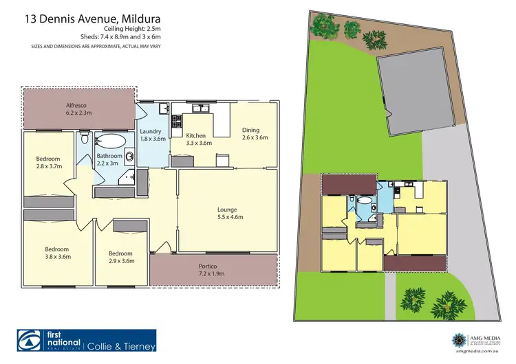Floorplan of Homely house listing, 13 Dennis Avenue, Mildura VIC 3500