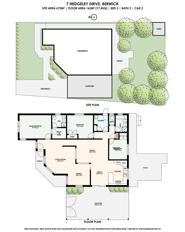 Floorplan of Homely house listing, 7 Hedgeley Drive, Berwick VIC 3806