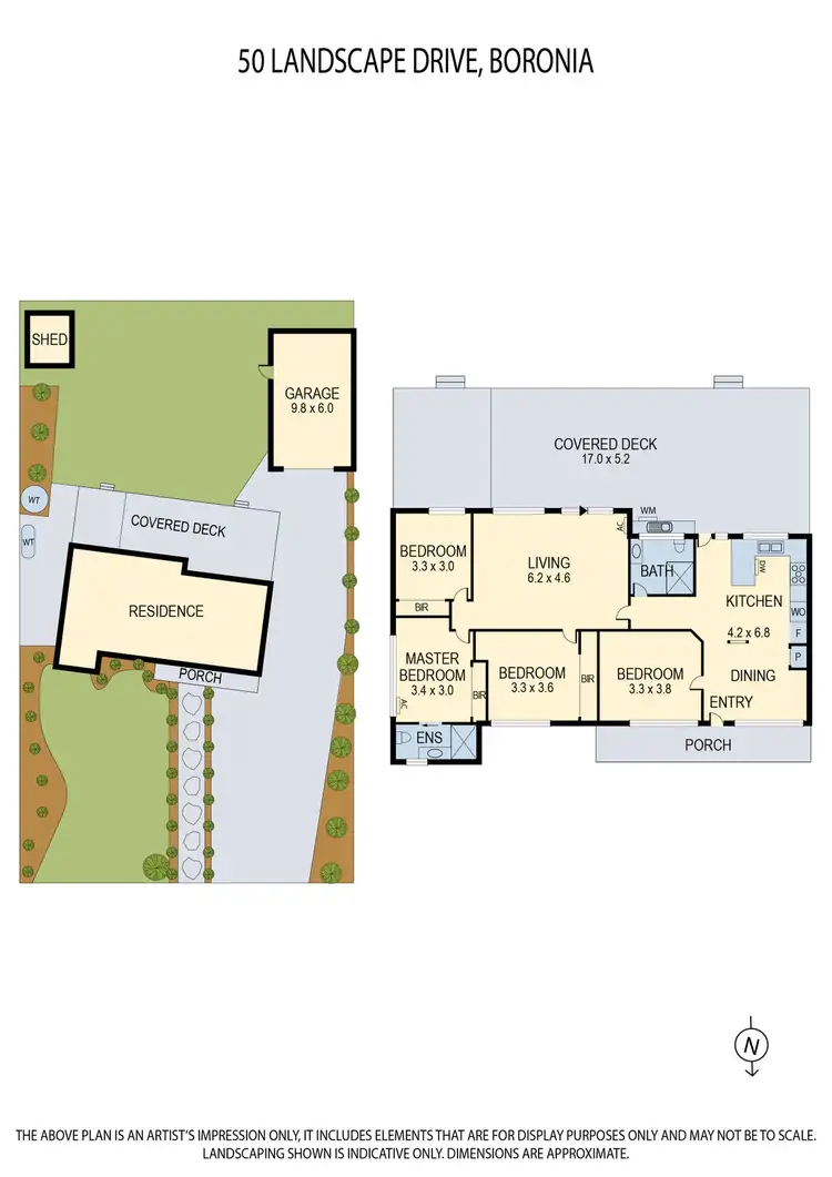 Floorplan of Homely house listing, 50 Landscape Drive, Boronia VIC 3155