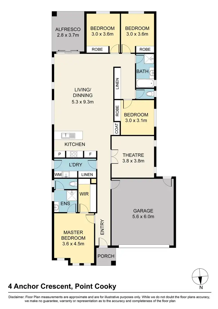 Floorplan of Homely house listing, 4 Anchor Crescent, Point Cook VIC 3030