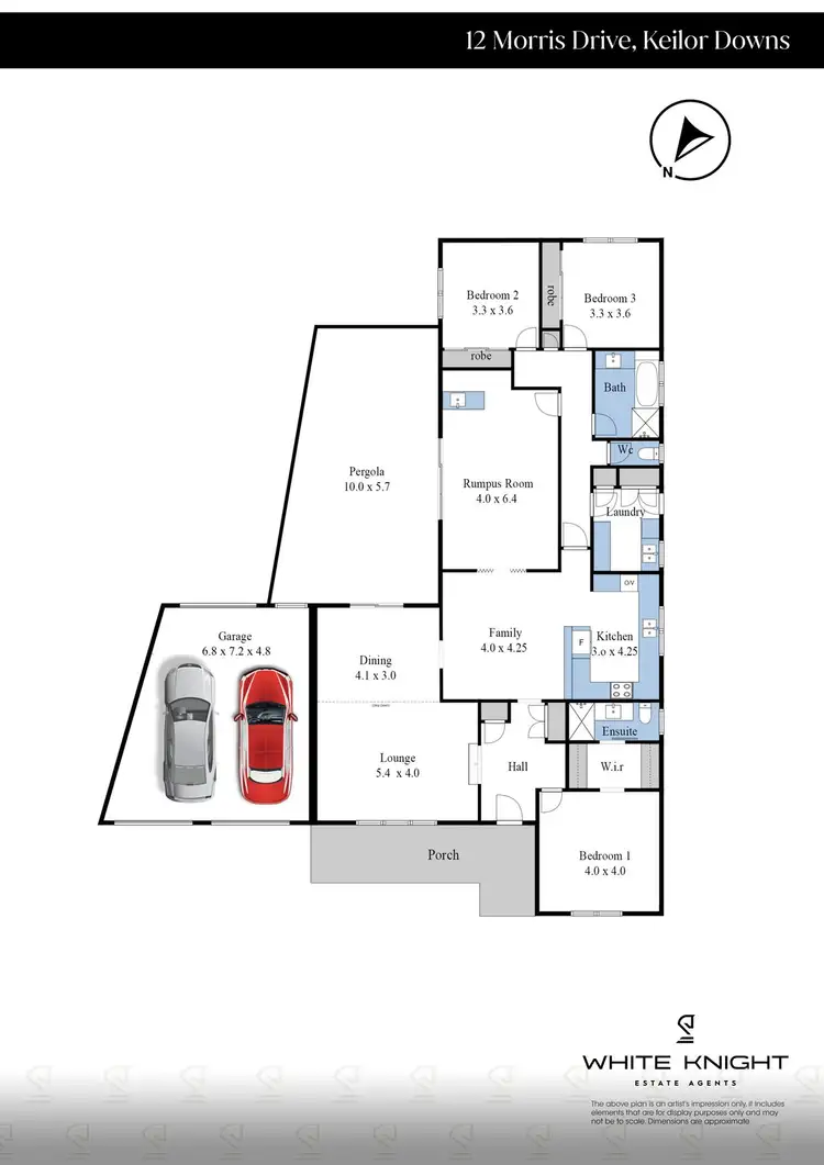 Floorplan of Homely house listing, 12 Morris Drive, Keilor Downs VIC 3038