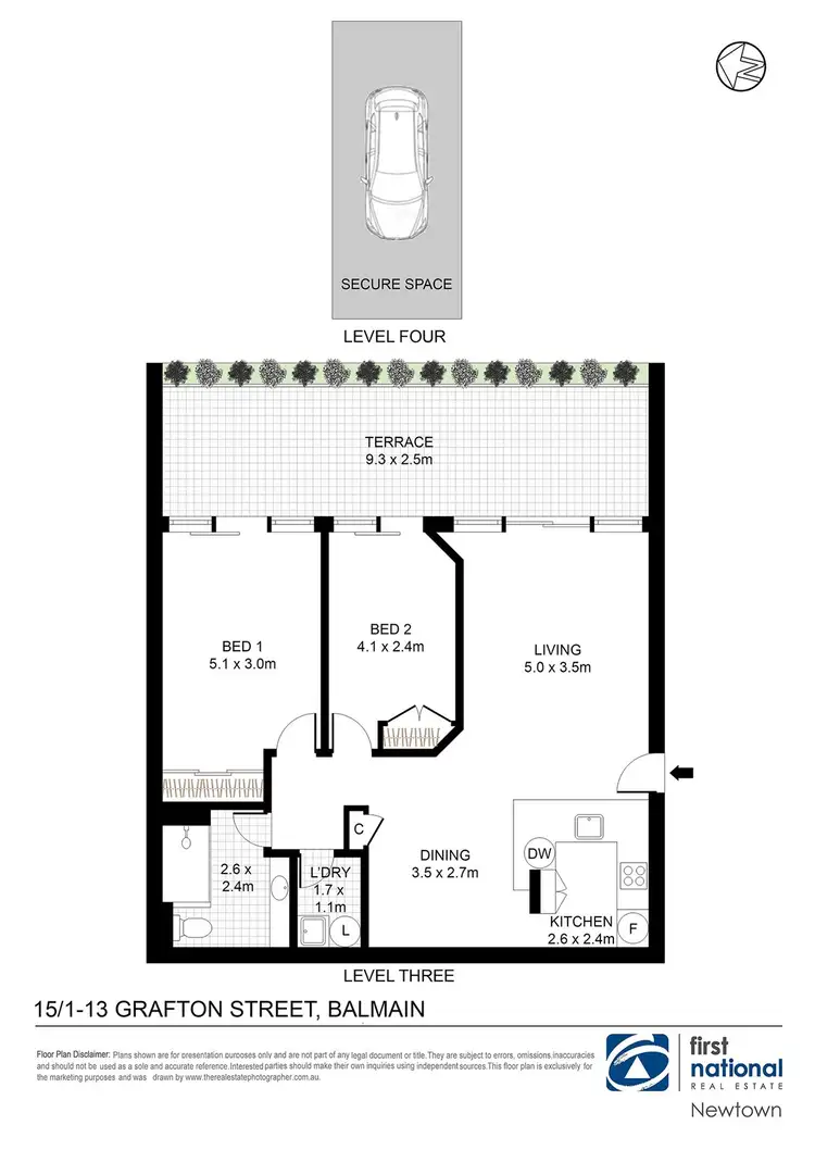 Floorplan of Homely apartment listing, 15/1-13 Grafton Street, Balmain NSW 2041