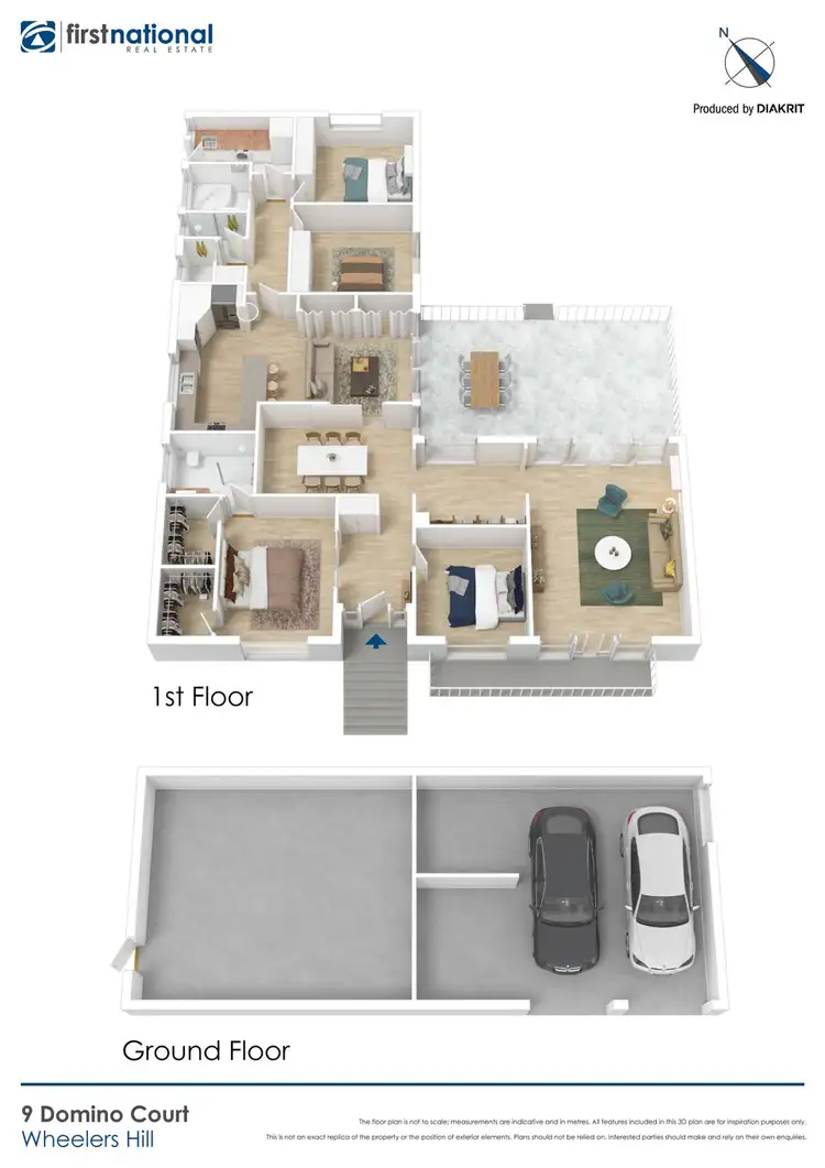 Floorplan of Homely house listing, 9 Domino Court, Wheelers Hill VIC 3150