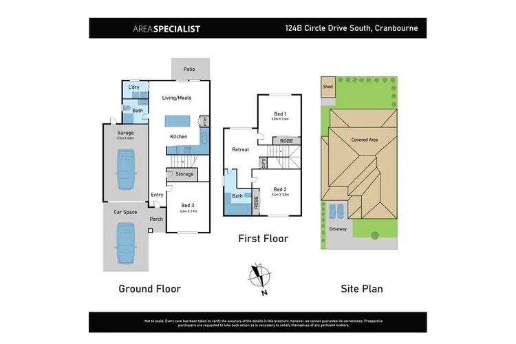 Floorplan of Homely house listing, 124B Circle Drive, Cranbourne VIC 3977