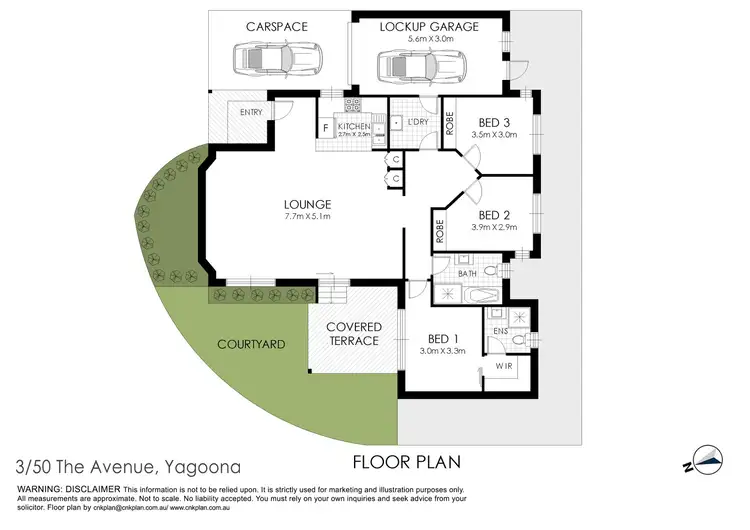 Floorplan of Homely villa listing, 3/50 The Avenue, Yagoona NSW 2199