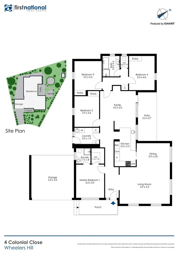 Floorplan of Homely house listing, 4 Colonial Close, Wheelers Hill VIC 3150