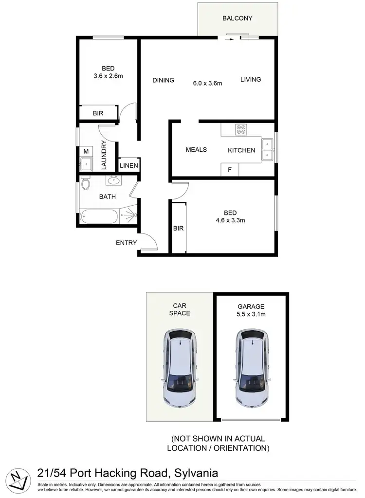 Floorplan of Homely apartment listing, 21/54-58 Port Hacking Road, Sylvania NSW 2224