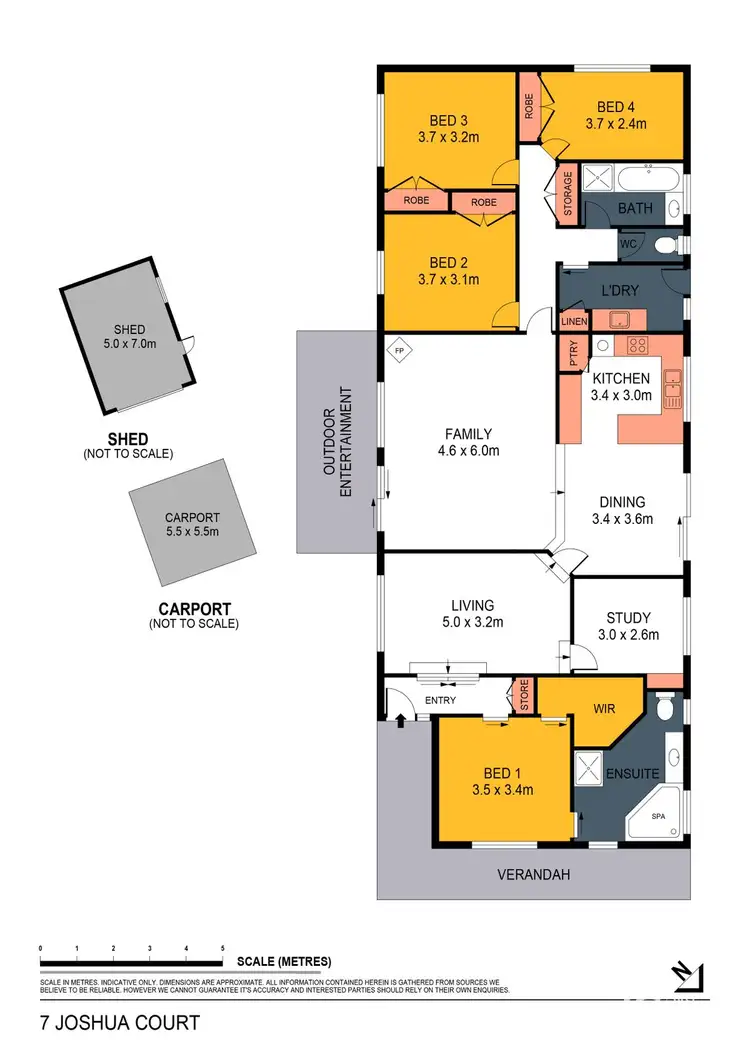 Floorplan of Homely house listing, 7 Joshua Court, Spring Gully VIC 3550