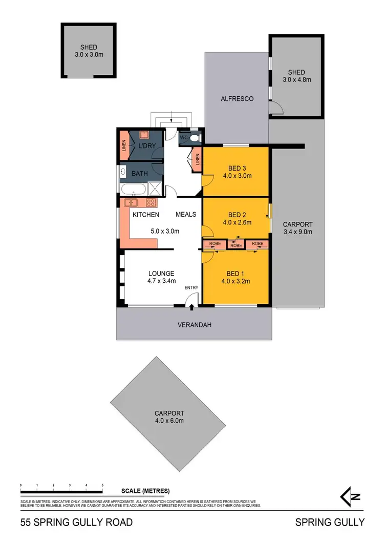 Floorplan of Homely house listing, 55 Spring Gully Road, Spring Gully VIC 3550