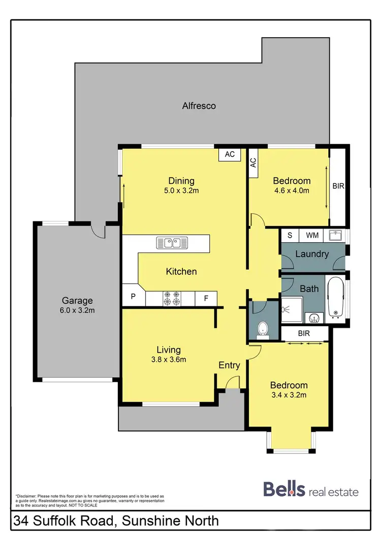 Floorplan of Homely unit listing, 34 Suffolk Road, Sunshine North VIC 3020