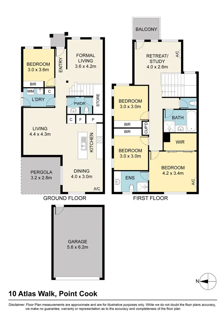 Floorplan of Homely house listing, 10 Atlas Walk, Point Cook VIC 3030