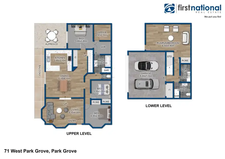 Floorplan of Homely house listing, 71 West Park Grove, Park Grove TAS 7320