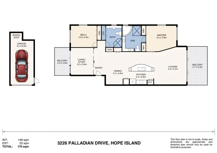 Floorplan of Homely unit listing, 107/3226 Palladian Drive, Hope Island QLD 4212