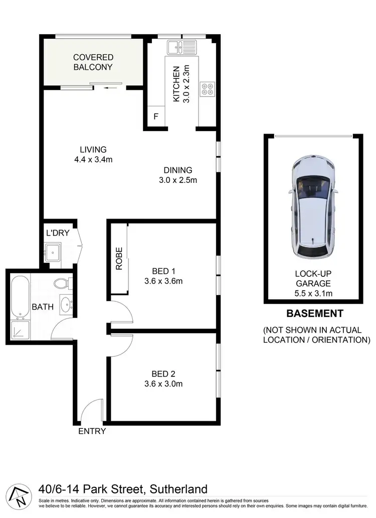 Floorplan of Homely apartment listing, 40/6-14 Park Street, Sutherland NSW 2232