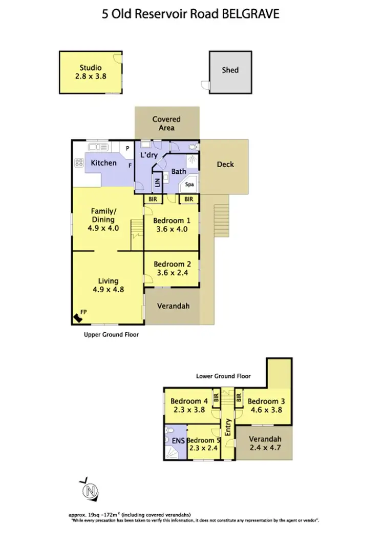 Floorplan of Homely house listing, 5 Old Reservoir Road, Belgrave VIC 3160