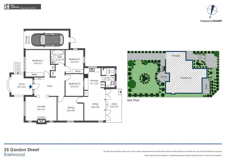 Floorplan of Homely house listing, 25 Gordon Street, Eastwood NSW 2122