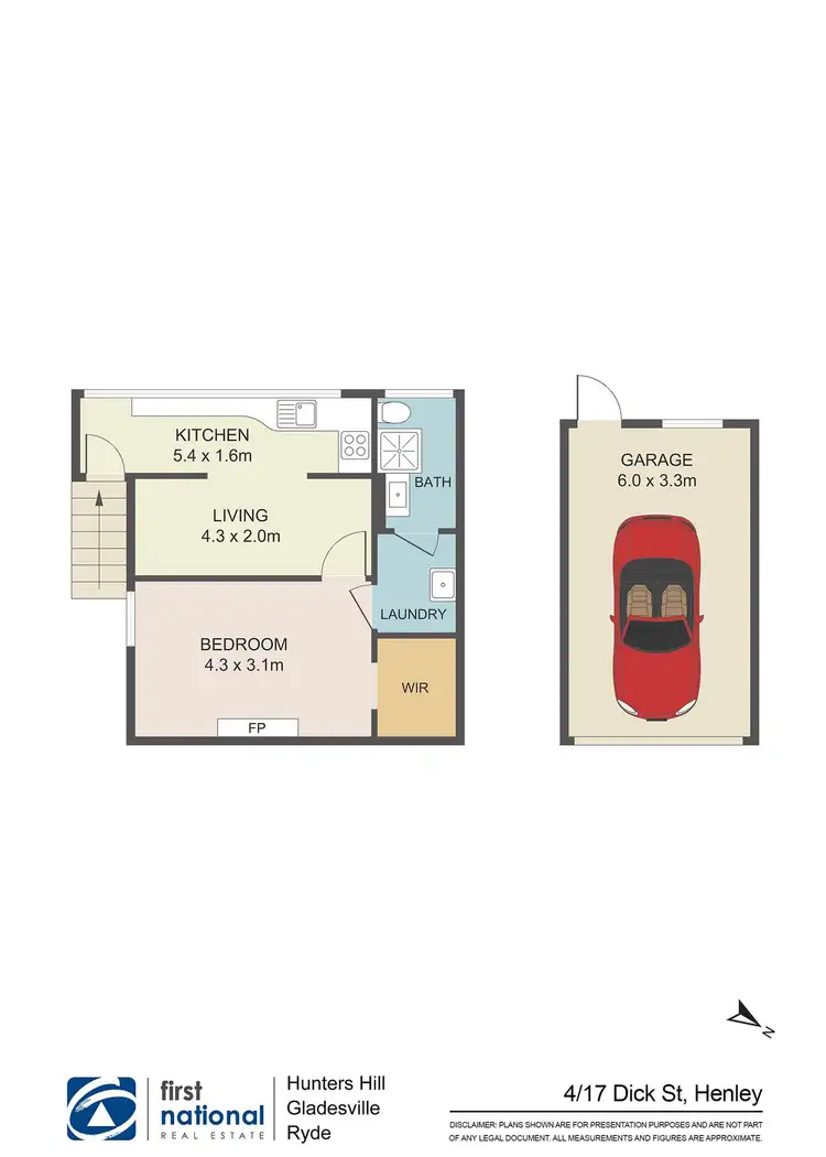 Floorplan of Homely apartment listing, 4/17 Dick Street, Henley NSW 2111