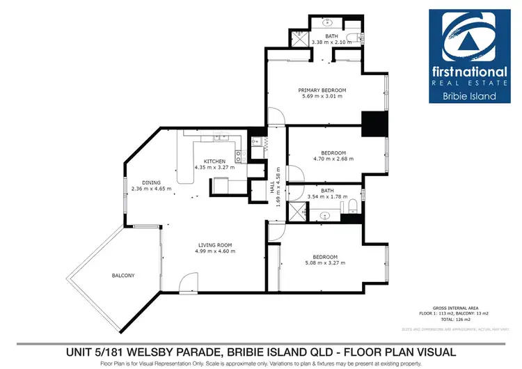 Floorplan of Homely unit listing, 5/181 Welsby Parade, Bongaree QLD 4507