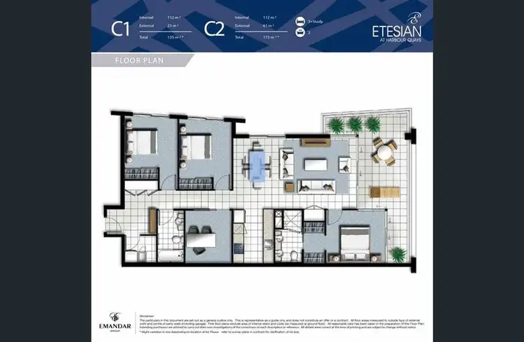 Floorplan of Homely unit listing, 406/41 Harbour Town Drive, Biggera Waters QLD 4216