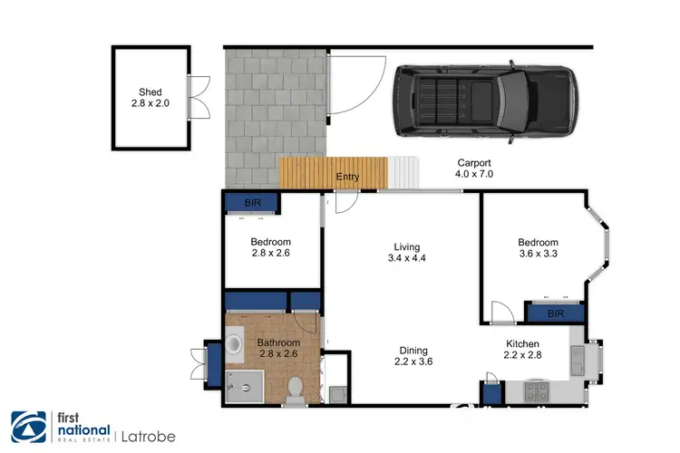 Floorplan of Homely retirement listing, 147 Regent Street, Mayfair Gardens, Traralgon VIC 3844