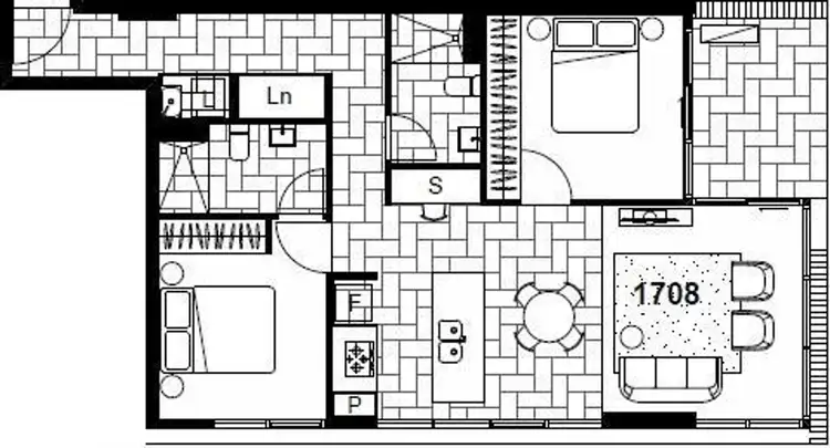 Floorplan of Homely unit listing, 1708/1 Ian Keilar Drive, Springfield Central QLD 4300