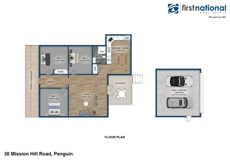 Floorplan of Homely house listing, 30 Mission Hill Road, Penguin TAS 7316