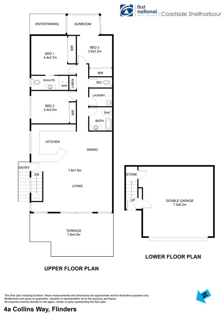 Floorplan of Homely house listing, 4A Collins Way, Flinders NSW 2529