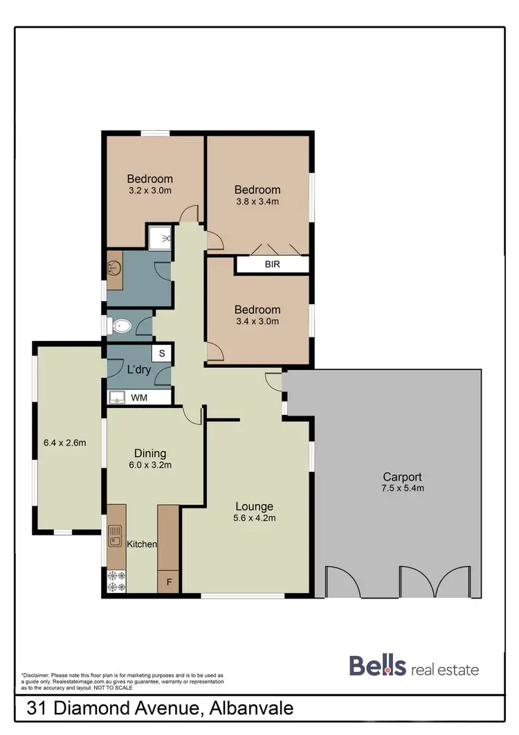 Floorplan of Homely house listing, 31 Diamond Avenue, Albanvale VIC 3021