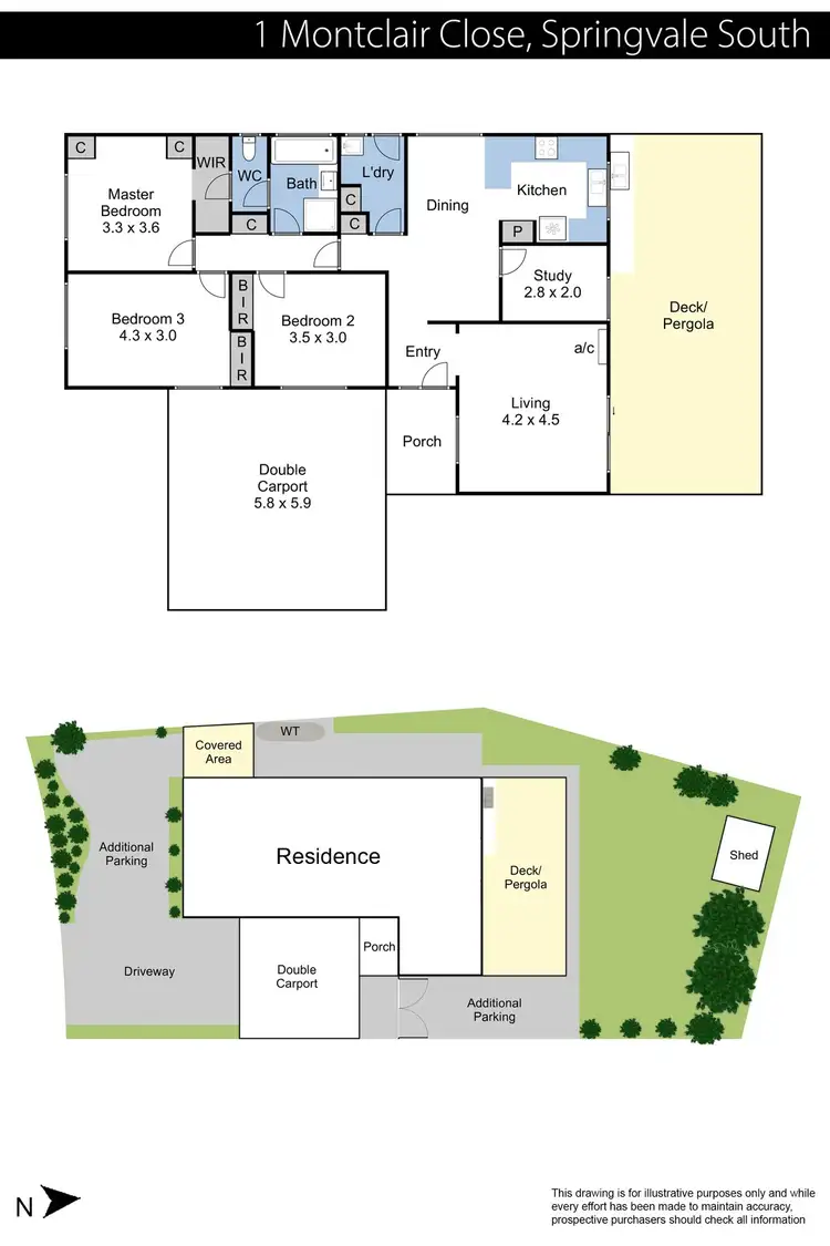 Floorplan of Homely house listing, 1 Montclair Close, Springvale South VIC 3172