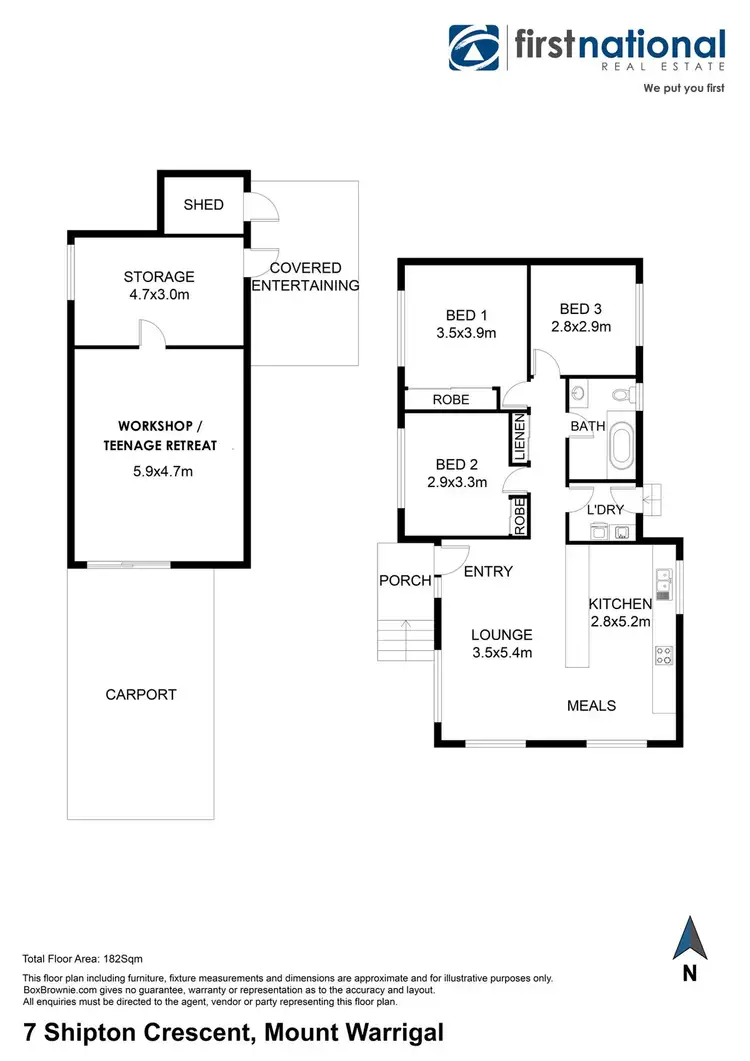 Floorplan of Homely house listing, 7 Shipton Crescent, Mount Warrigal NSW 2528