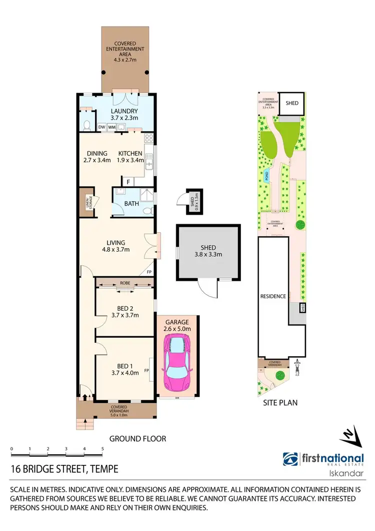 Floorplan of Homely house listing, 16 Bridge Street, Tempe NSW 2044