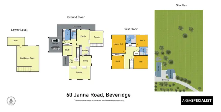 Floorplan of Homely rural property listing, 60 Janna Road, Beveridge VIC 3753