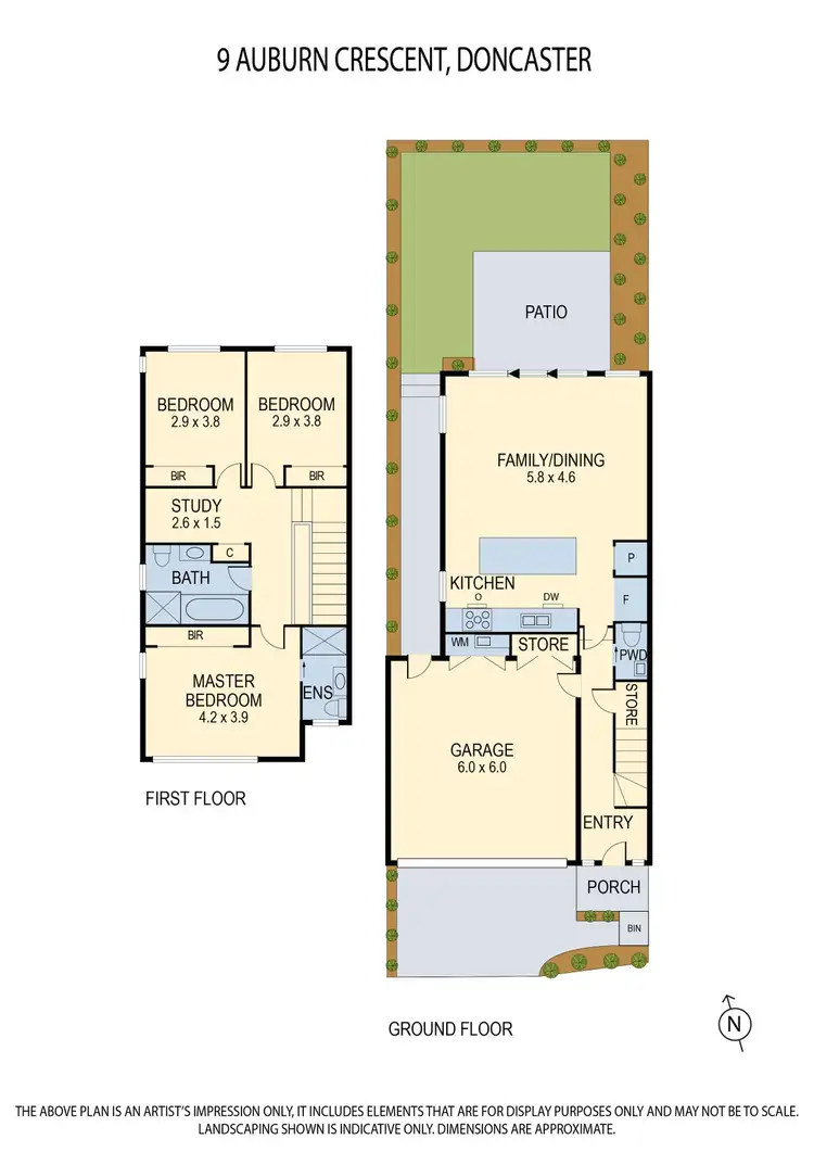 Floorplan of Homely house listing, 9 Auburn Crescent, Doncaster VIC 3108